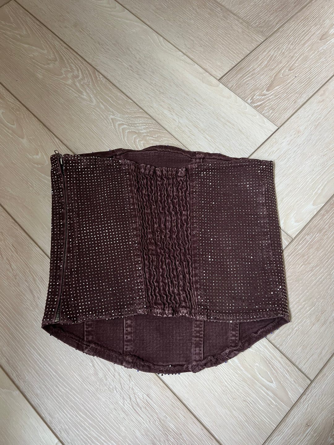 Chocolate Brown Diamanté Matching Top