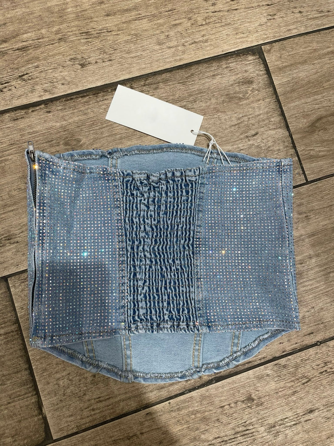 Rainbow Diamanté Corset Top