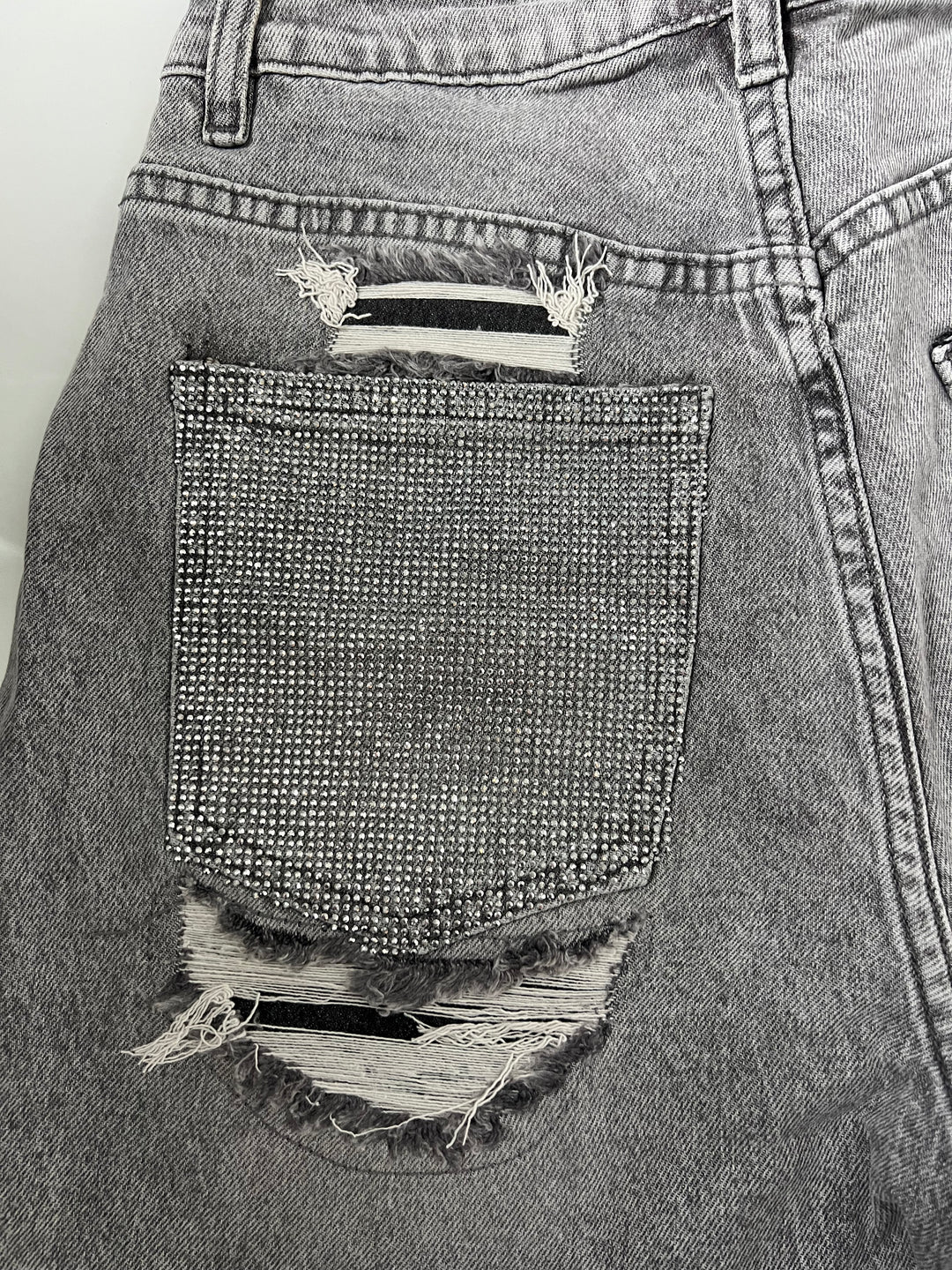Grey Party In The Back Shorts