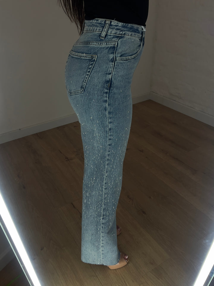 Tall 34” Diamanté Jeans (2 Colours)