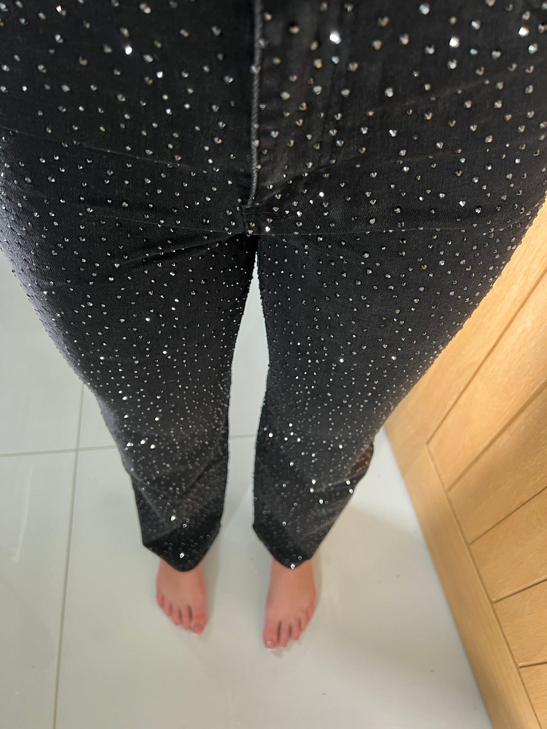 Stretchy Scattered Diamanté Jeans