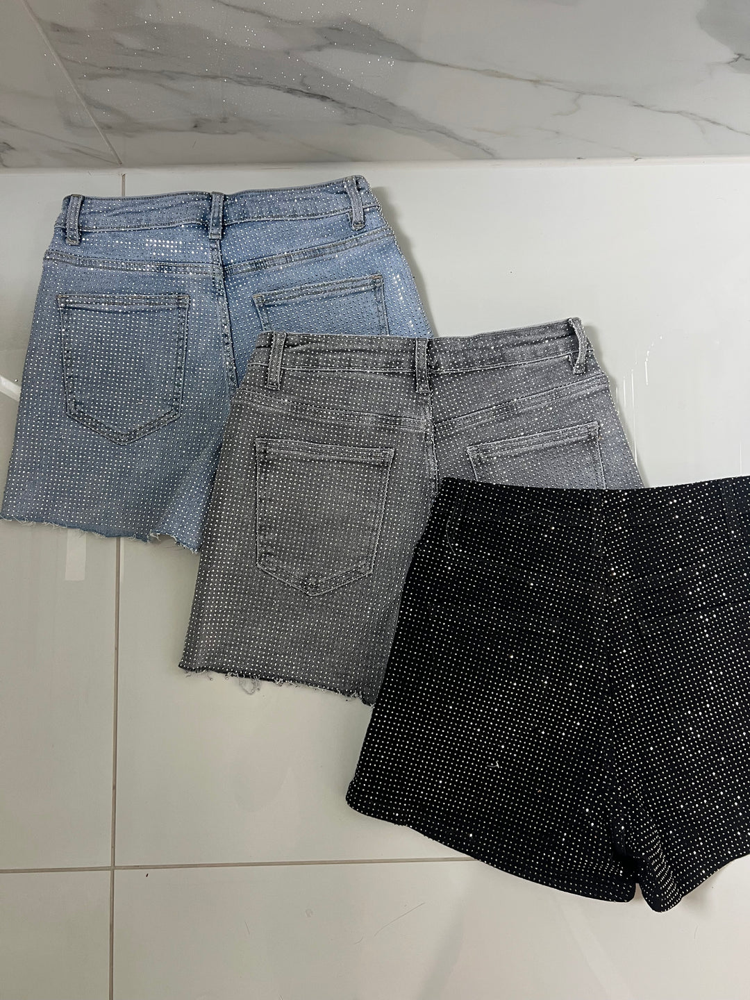 Diamanté Skorts (3 Colours)