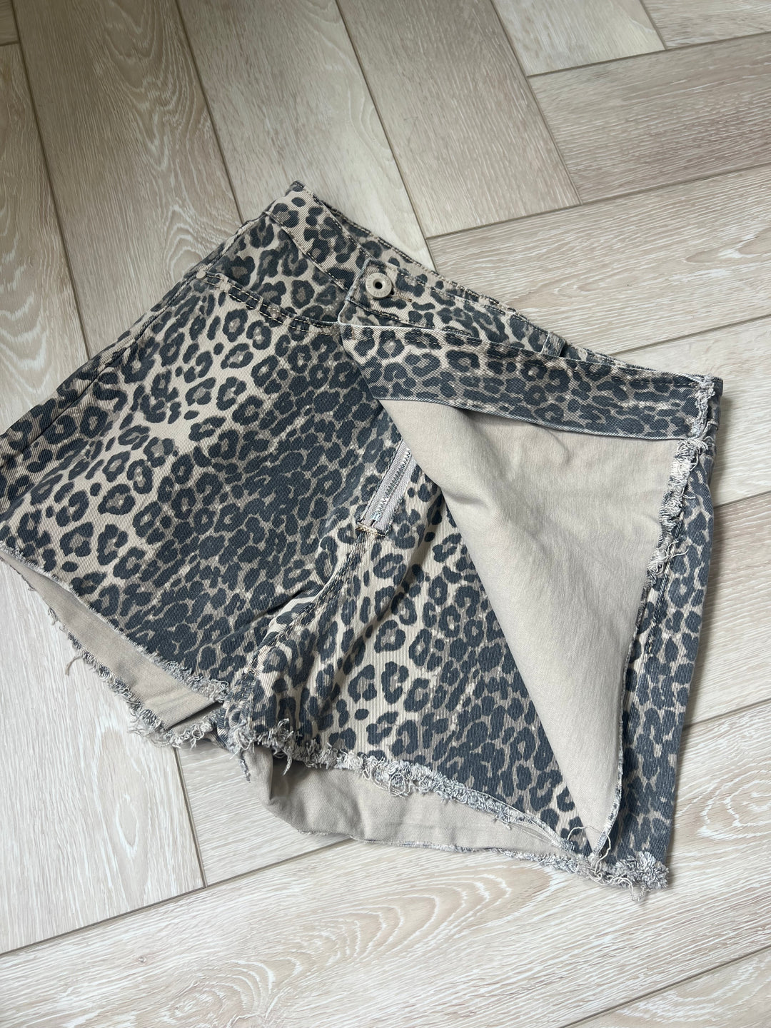 Leopard Print Skort