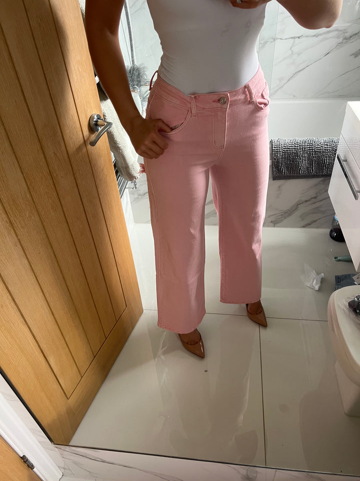 Party In The Back Jeans (Pink/Silver)