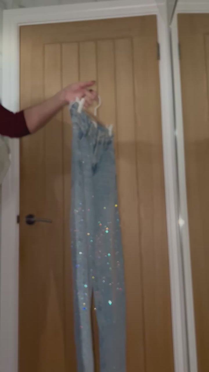 Rainbow Diamanté Middle Detail Jeans